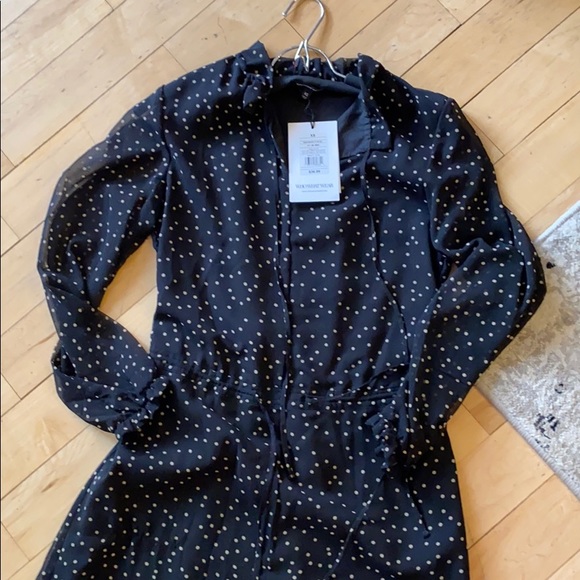 NWT Who What Wear Target Polka Dot Dress Sz XS - Picture 15 of 16